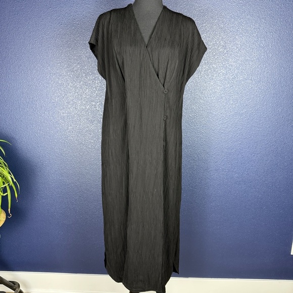 MM Lafleur The Devlin Dress—Pleated Jersey, Black, Size 14 - Picture 3 of 10